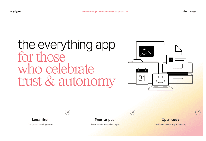 Anytype: The everything app for those who celebrate trust & autonomy